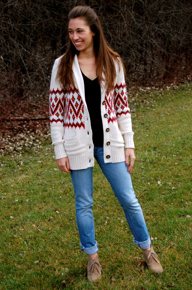 sweater and booties, H&M sweater, warm winter sweater, thick winter sweater